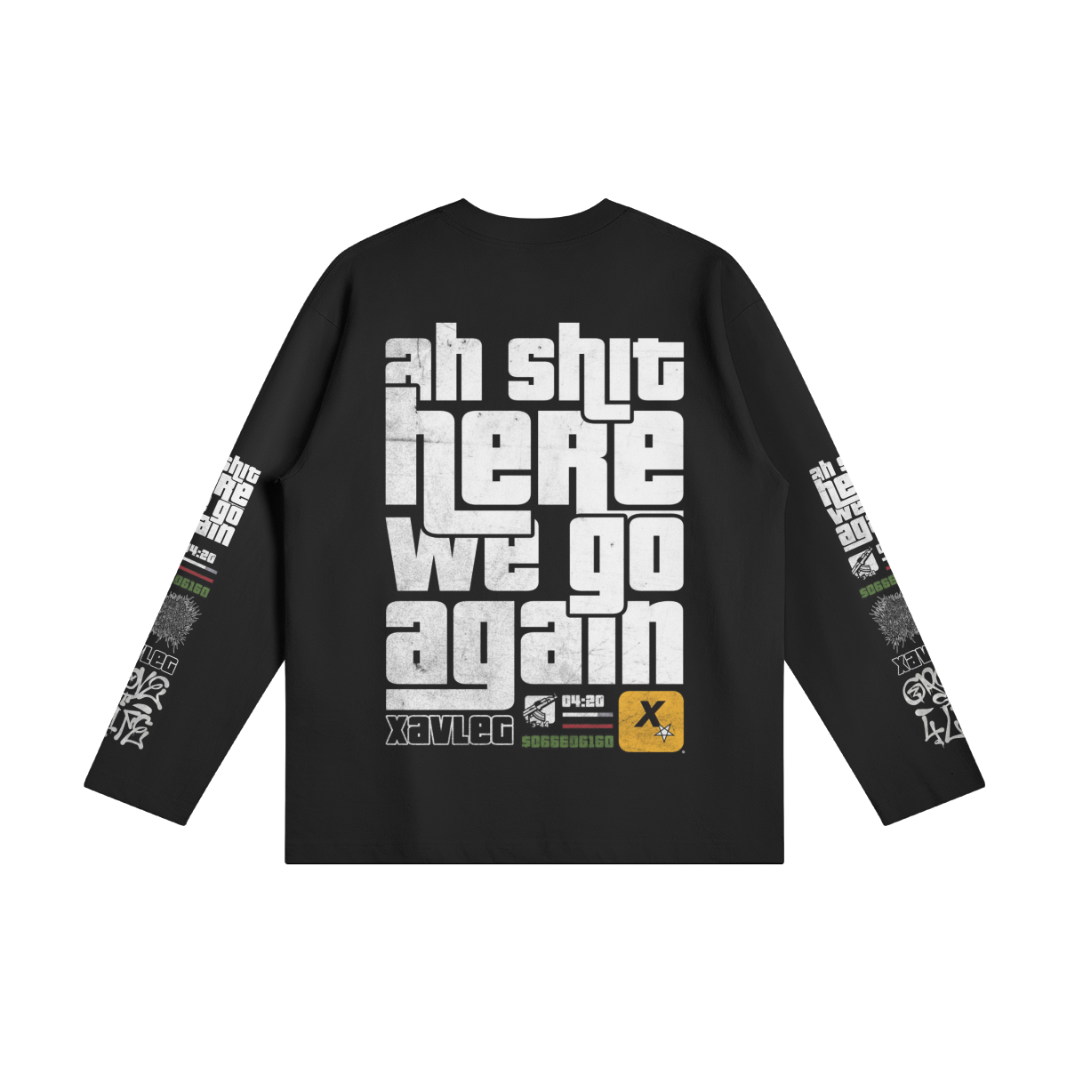 Xavleg - 'Ah Shit Here We Go Again' Limited Edition Long-Sleeve