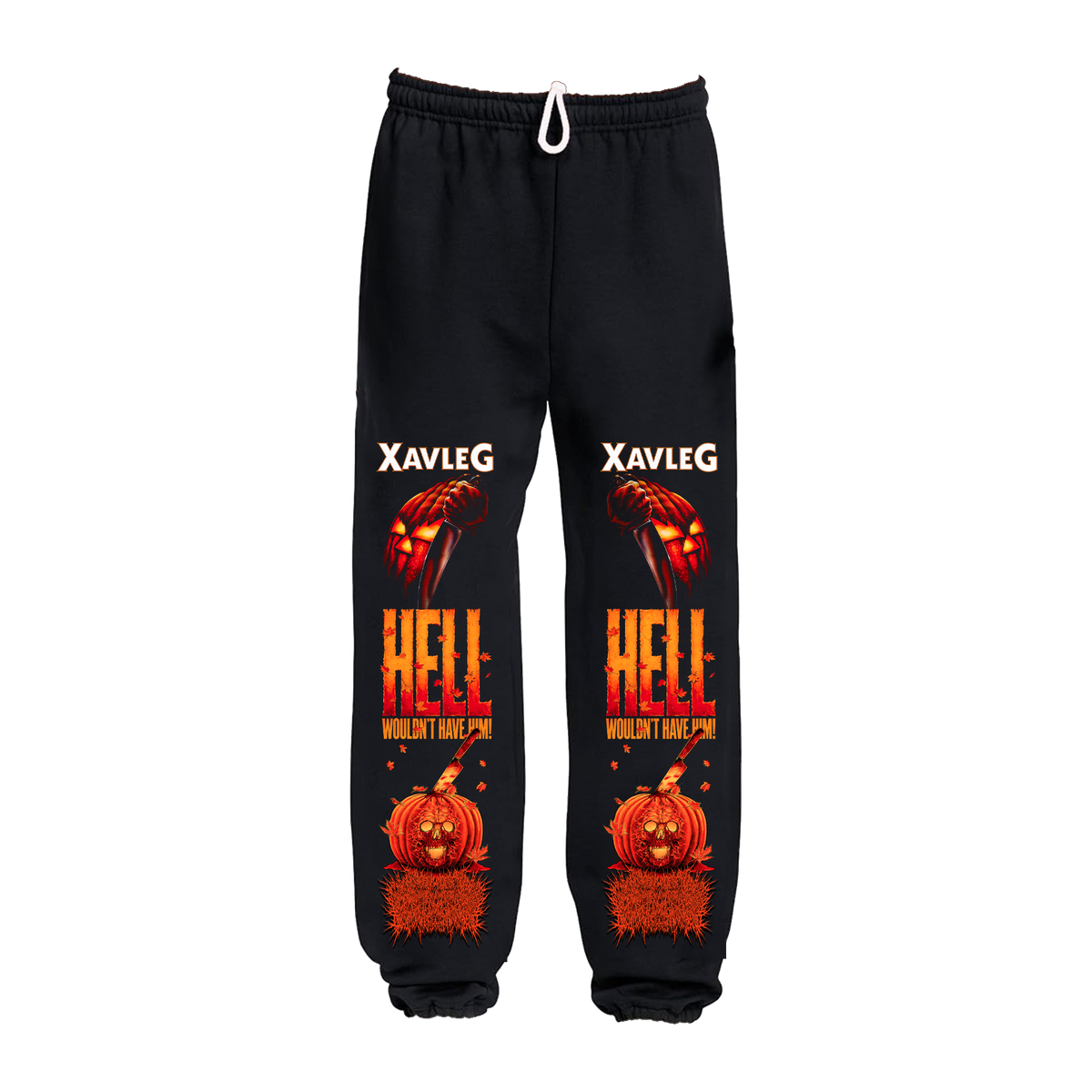 Xavleg Hell Wouldn't Have Him limited edition Sweatpants in black