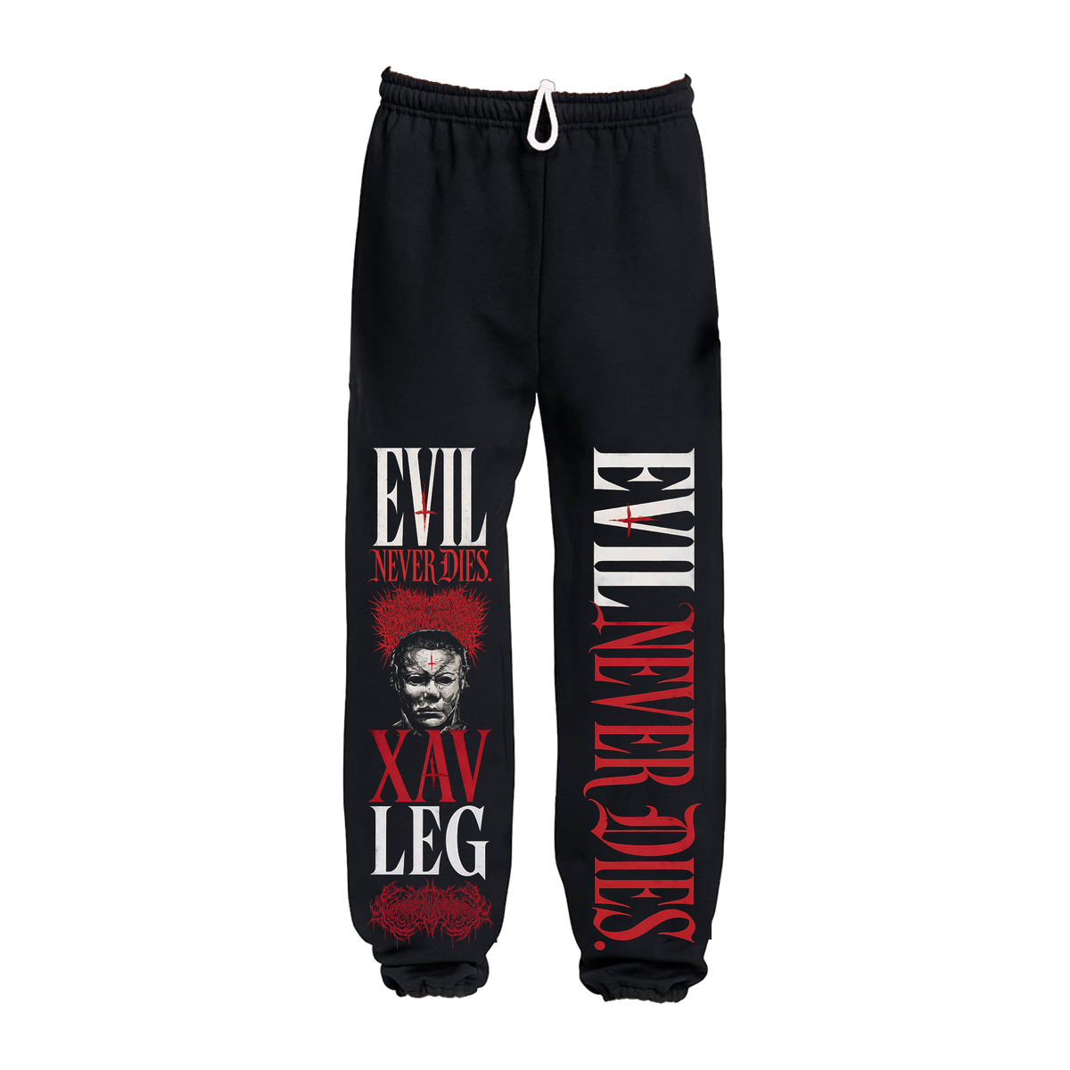 Xavleg Evil Never Dies limited edition Sweatpants in black