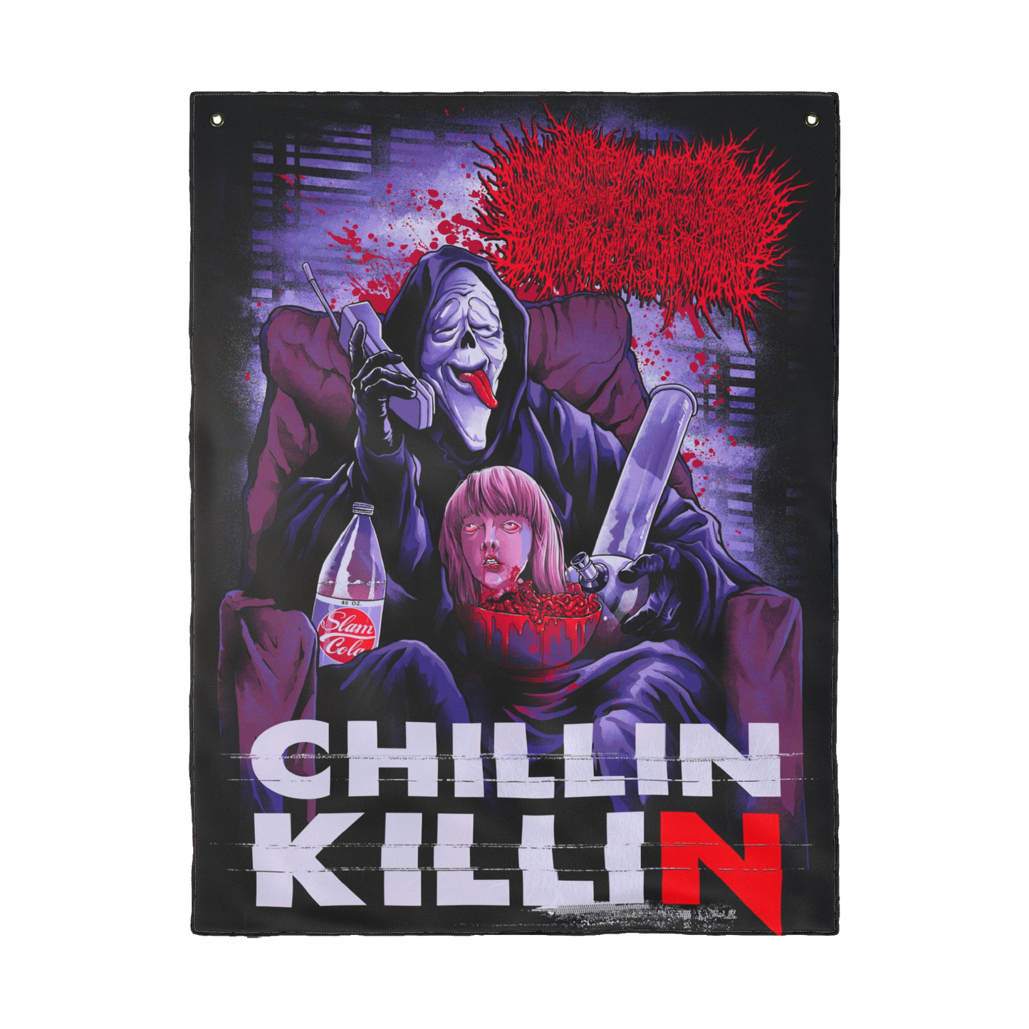 Xavleg - 'Bloodghoul/Chillin Killin' Double-Sided Flag
