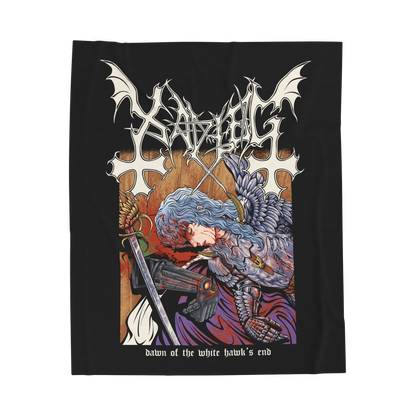 Xavleg - 'White Hawk's End' Limited Edition Velveteen Plush Blanket