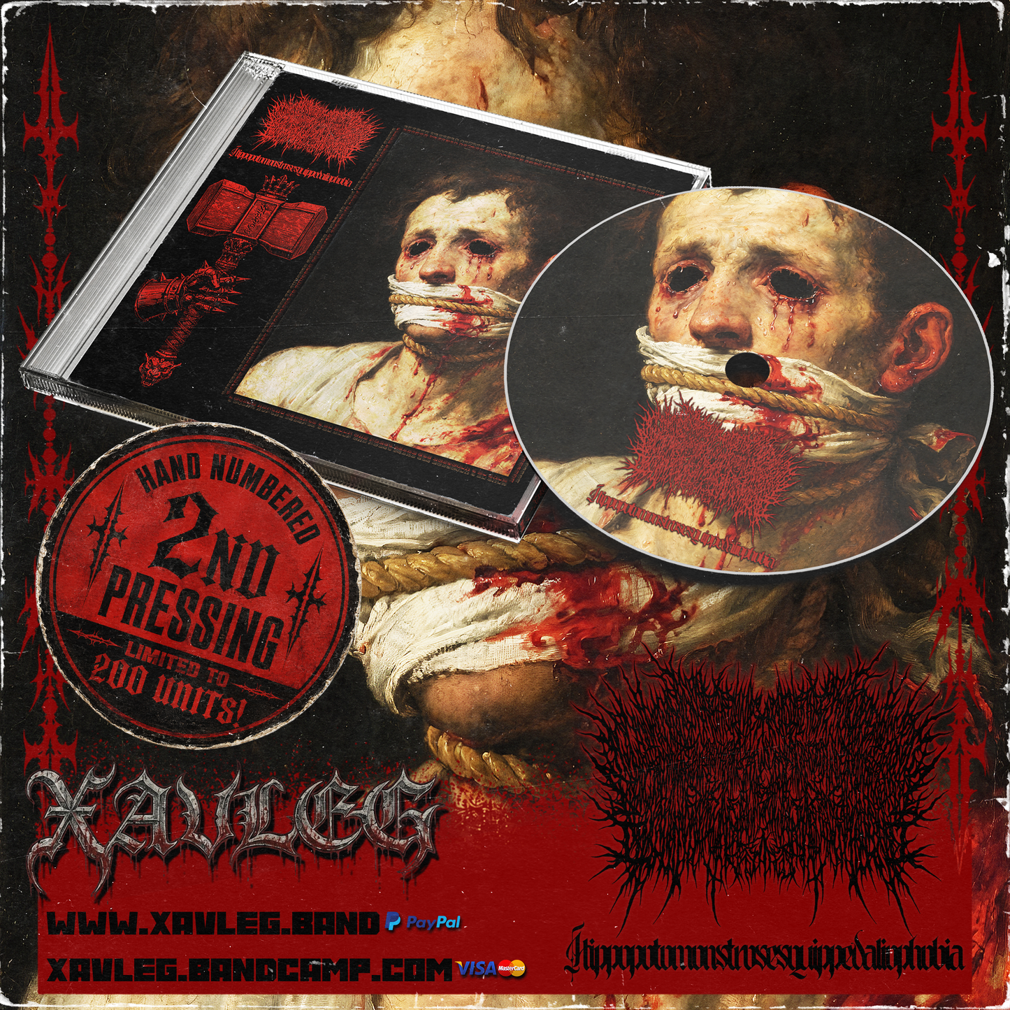 Xavleg - Hippopotomonstrosesquippedaliophobia CD [2nd Pressing]