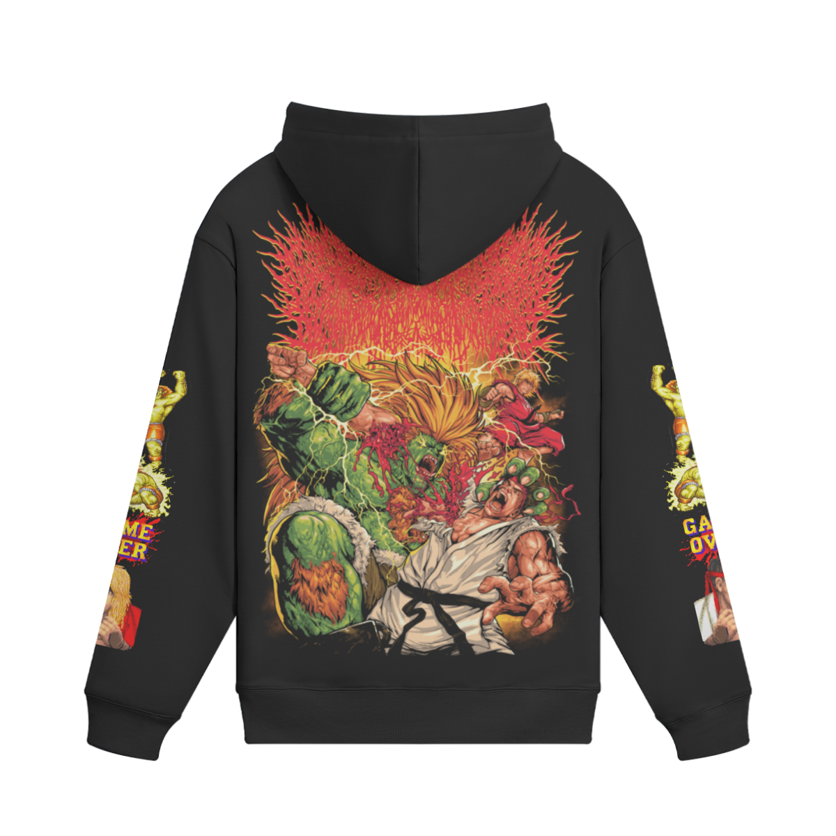 Xavleg Game Over limited edition Hoodie in black, back print