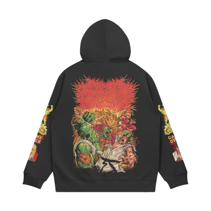 Xavleg Game Over limited edition Hoodie in black, back print, photo 2