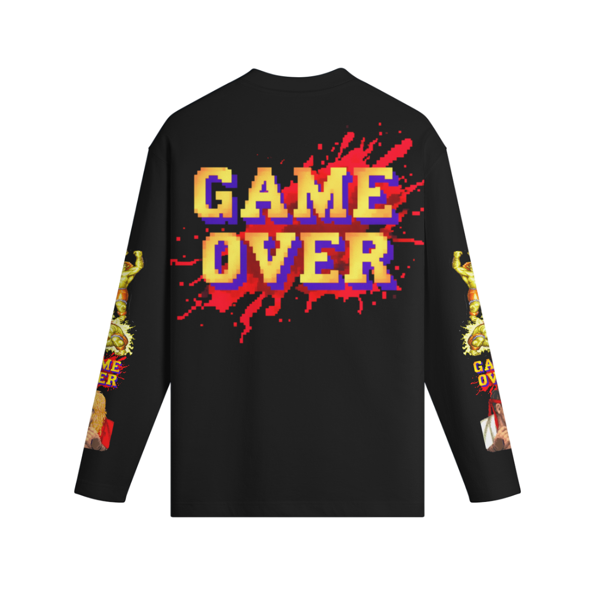 Xavleg Game Over limited edition Long-Sleeve in black, back print