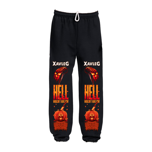 Xavleg Hell Wouldn't Have Him limited edition Sweatpants in black