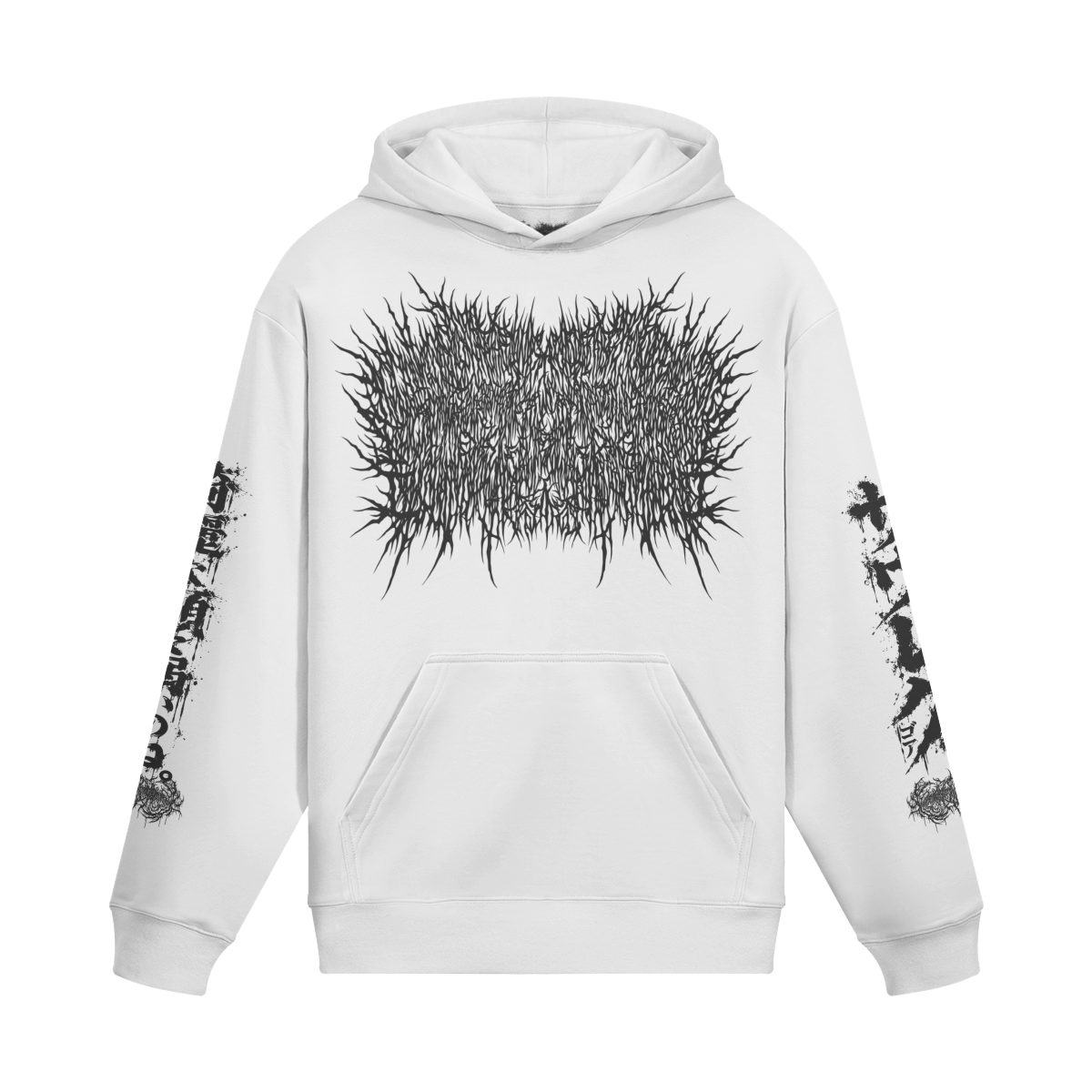 Xavleg Two Face limited edition Hoodie in white, front print
