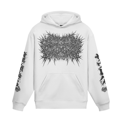 Xavleg Two Face limited edition Hoodie in white, front print